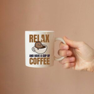 Relax with Coffee Printed Gift Mug