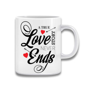 A True Love Story Never  Couple Mug