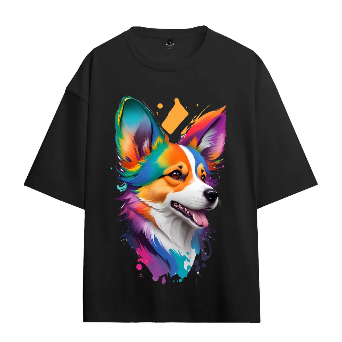 Urbanze Oversized T-Shirt – Colorful Fox