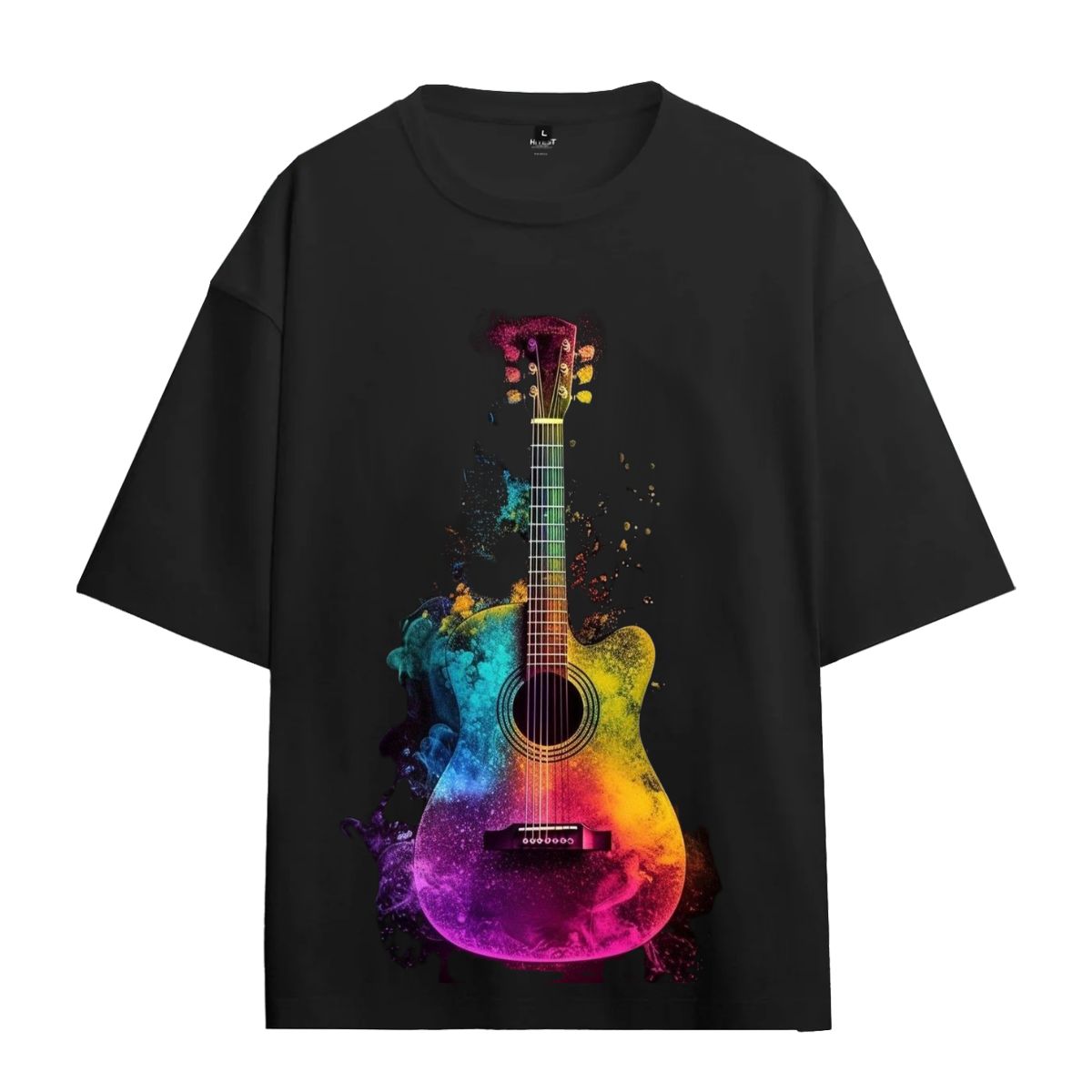 Urbanze Oversized T-Shirt – Colorful Guitar