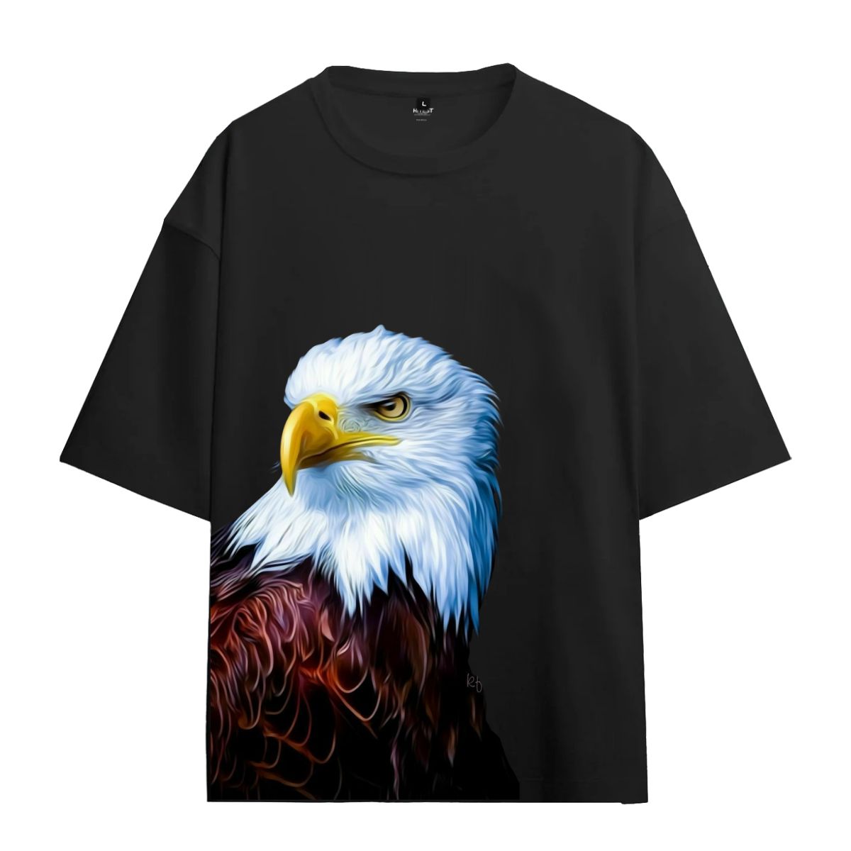 Urbanze Oversized T-Shirt – White Eagle