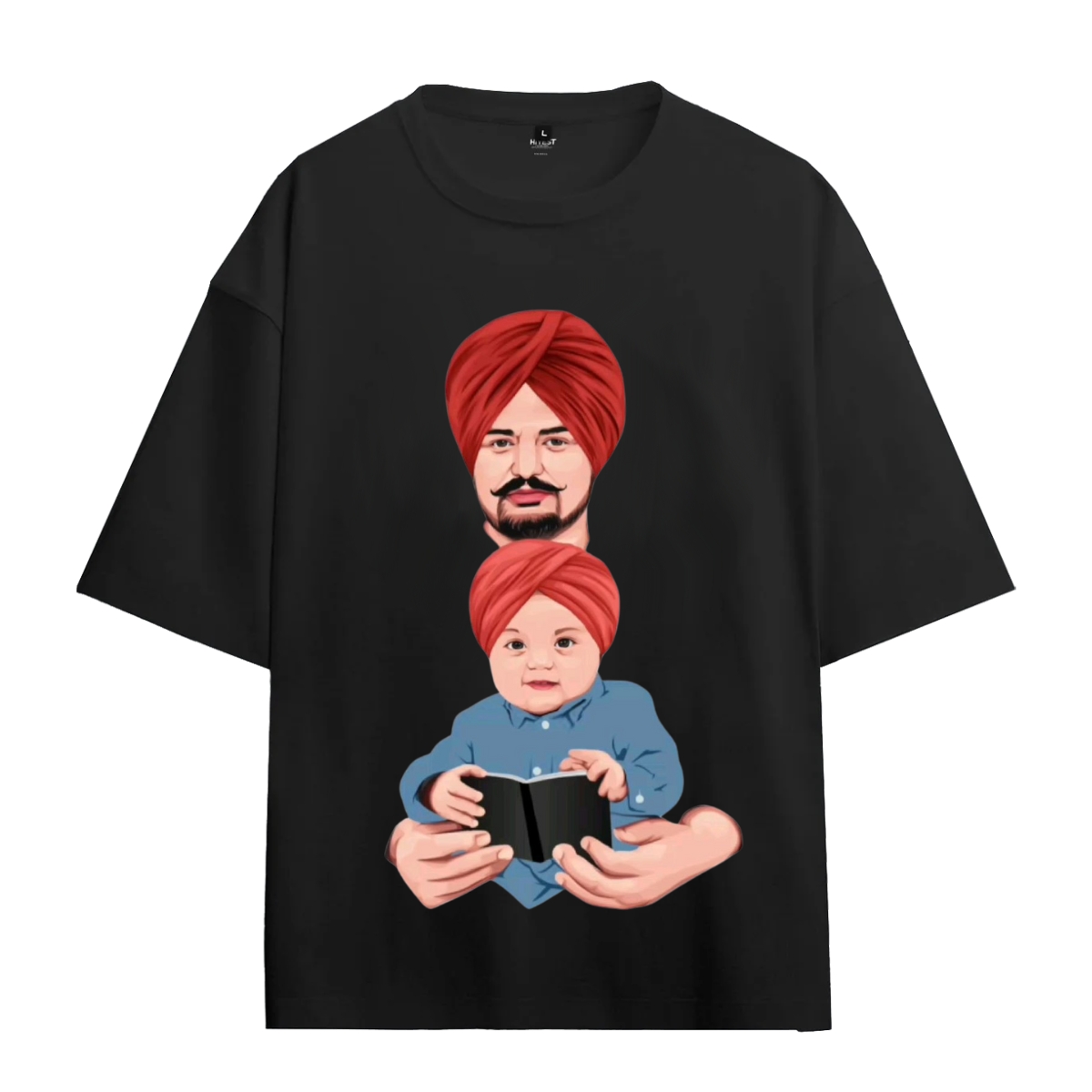 Sidhu MooseWala Oversized Printed Tshirts - Urbanze