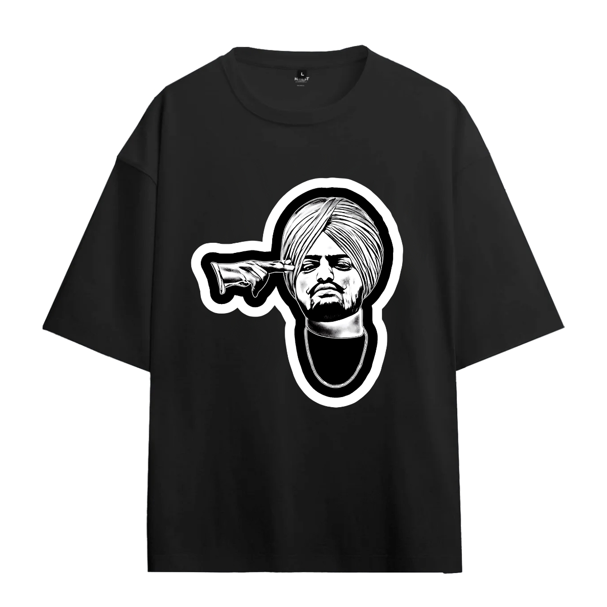 Sidhu Moosewala Unique Design Oversized T-Shirt