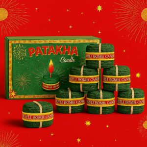 Patakha Sutli Bomb Candles Decorative Festive Candle for Diwali, (Pack of 6)